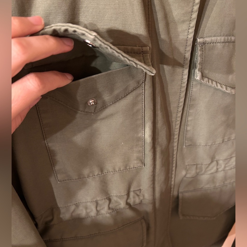EVERLANE | army green utility chore coat | 100% cotton | XS - Picture 6 of 7